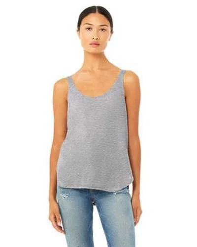 Custom Tank Top For Global Competitions-Bella + Canvas B8802 Ladies' Flowy Side Slit Tank - Athletic Heather