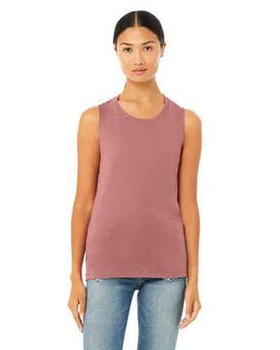 Personalized Tank Top For Alumni Teams-Bella + Canvas B8803 Ladies' Flowy Scoop Muscle Tank - Mauve