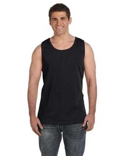 Personalized Tank Top For Schools-Comfort Colors C9360 Adult Heavyweight Tank - Black