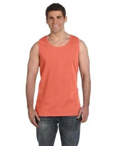 Tank Top For Personalized Team Apparel-Comfort Colors C9360 Adult Heavyweight Tank - Bright Salmon