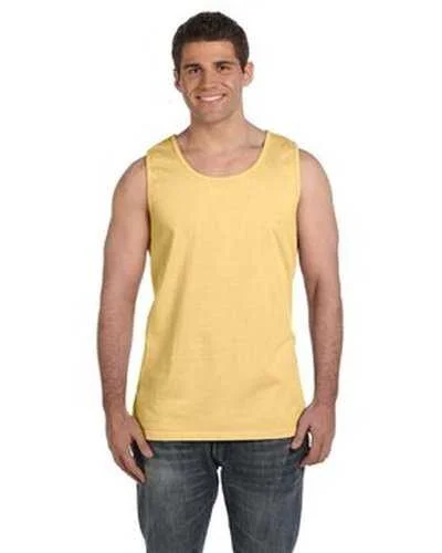 Custom Tank Top For School Sports Events-Comfort Colors C9360 Adult Heavyweight Tank - Butter