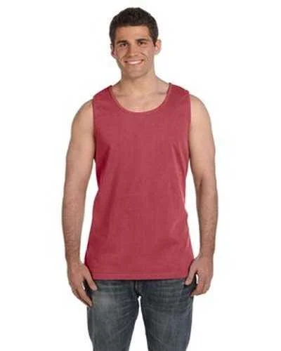 Custom Tank Top For Award Ceremonies-Comfort Colors C9360 Adult Heavyweight Tank - Crimson