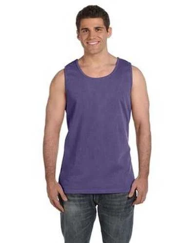 Tank Top With Custom Name Tags-Comfort Colors C9360 Adult Heavyweight Tank - Grape