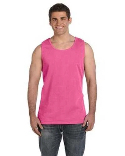 Tank Top For School Spirit Days-Comfort Colors C9360 Adult Heavyweight Tank - Neon Pink