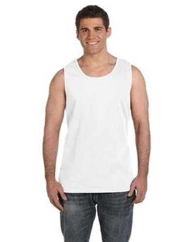 Tank Top With Player Numbers & Logos-Comfort Colors C9360 Adult Heavyweight Tank - White