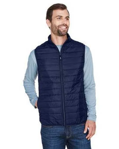 Tank Top With Custom Fabric-Core 365 CE702 Men's Prevail Packable Puffer Vest - Navy