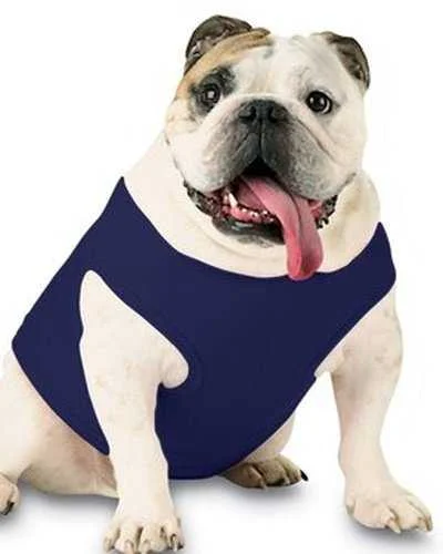 Tank Top For Fun & Leisure Activities-Doggie Skins 3902 Doggie Baby Rib Tank - Navy