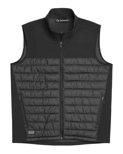 Custom Tank Top For Player Gifts-Dri Duck 5318 Summit Soft Shell Puffer Vest - Black