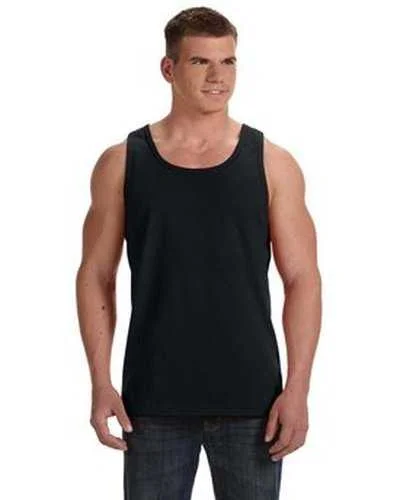 Custom Tank Top For Player Gifts-Fruit of the Loom 39TKR Adult Hd Cotton Tank - Black