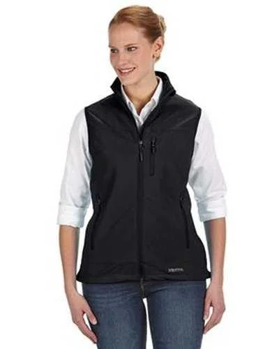 Personalized Tank Top For Corporate Gifts-Marmot 98220 Ladies' Tempo Vest - Black