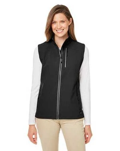 Custom Tank Top For Holiday Gifts-Nautica N17908 Ladies' Wavestorm Softshell Vest - Black