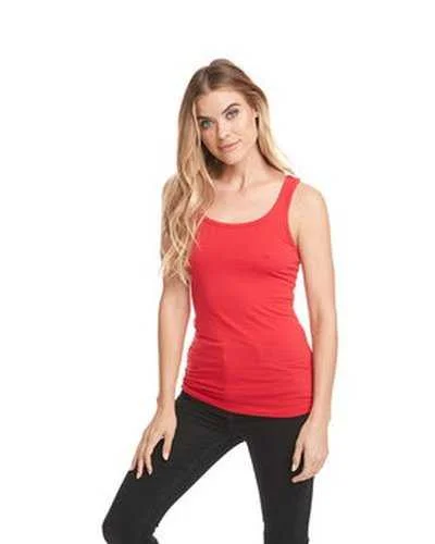 Tank Top For Corporate Team Activities-Next Level 3533 Ladies' Spandex Jersey Tank - Red