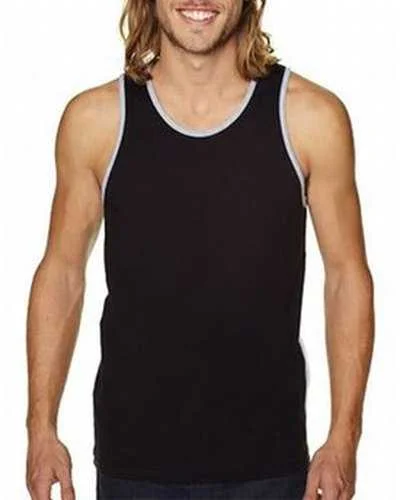 Personalized Tank Top For Group Orders-Next Level 3633 Men's Cotton Tank - Black Heather Gray