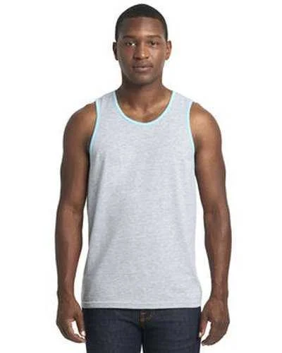 Personalized Tank Top For Sponsorship Deals-Next Level 3633 Men's Cotton Tank - Heather Gray Cancn