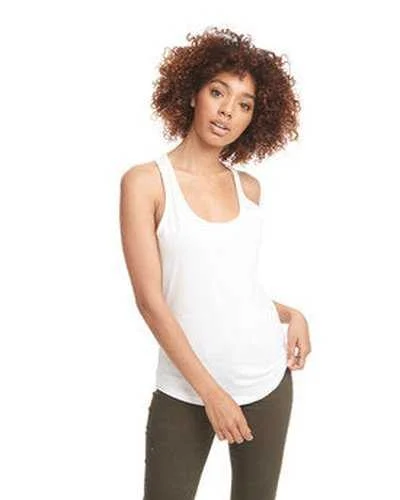 Custom Tank Top For Special Event Sponsorship-Next Level 6338 Ladies' Gathered Racerback Tank - White