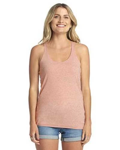 Personalized Tank Top For Charity-Next Level 6733 Ladies' Triblend Racerback Tank - Desert Pink