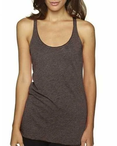 Tank Top For Special Team Events-Next Level 6733 Ladies' Triblend Racerback Tank - Macchiato