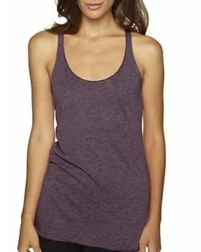 Custom Tank Top For Supporter Gifts-Next Level 6733 Ladies' Triblend Racerback Tank - Vintage Purple