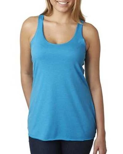 Tank Top For Official Team Apparel-Next Level 6733 Ladies' Triblend Racerback Tank - Vintage Turq