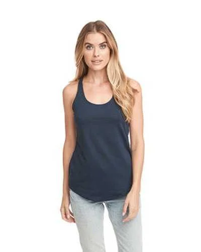 Tank Top For Custom Player Recognition-Next Level 6933 Ladies' French Terry RacerbackTank - Midnight Navy