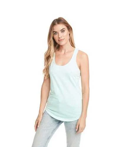 Personalized Tank Top For High School Teams-Next Level 6933 Ladies' French Terry RacerbackTank - Mint