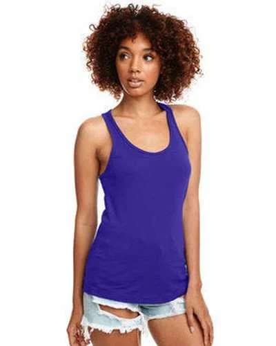 Tank Top For Local Rugby Clubs-Next Level N1533 Ladies' Ideal Racerback Tank - Purple Rush