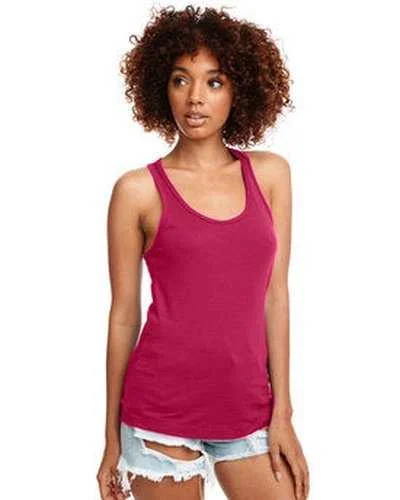 Tank Top For Fun League Competitions-Next Level N1533 Ladies' Ideal Racerback Tank - Raspberry