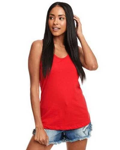 Tank Top For Custom Player Apparel-Next Level N1533 Ladies' Ideal Racerback Tank - Red