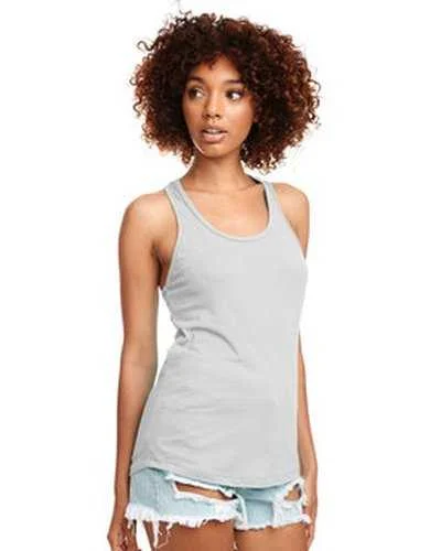 Personalized Tank Top For Off-Field Wear-Next Level N1533 Ladies' Ideal Racerback Tank - Silver