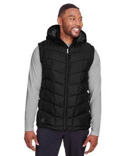 Tank Top For Tournaments & Leagues-Spyder S16642 Men's Pelmo Puffer Vest - Black