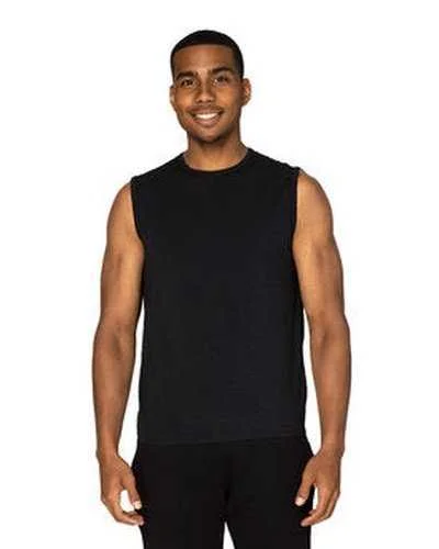 Custom Tank Top With Unique Designs-Threadfast Apparel 382T Unisex Impact Tank - Black