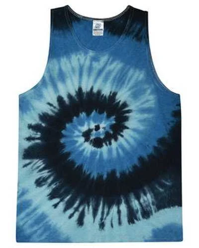 Personalized Tank Top For Birthday Gifts-Tie-Dye CD3500 Adult 54 oz 100% Cotton Tank Top - Blue Ocean