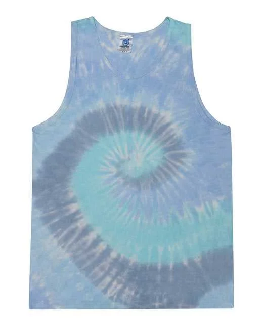 Personalized Tank Top For Player Gifts-Tie-Dye CD3500 Adult 54 oz 100% Cotton Tank Top - Lagoon