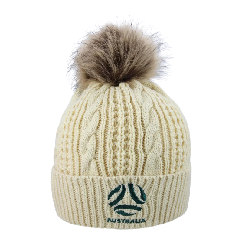 Custom Hat For Regional Tournaments-Matildas Cable Knit Beanie (9GK015Z002)