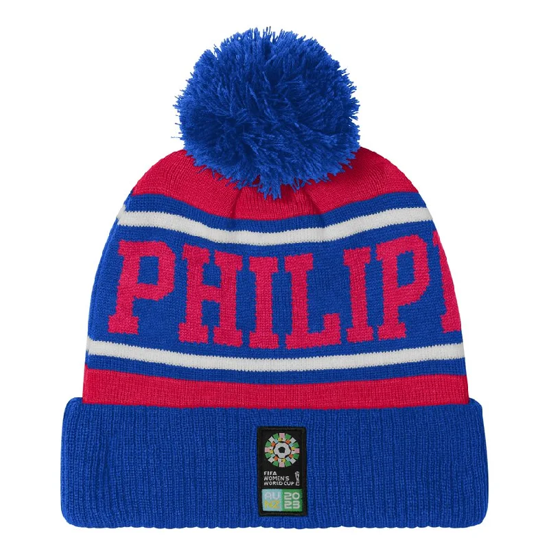 Personalized Hat For College Events-Philippines Cuffed Pom Beanie (7KIMO7A48-PHP)