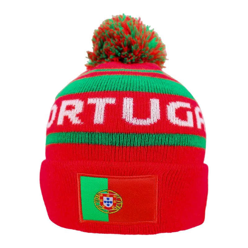 Personalized Hat For Charity Auctions-Portugal Women's World Cup Stripe Beanie (9GS105Z130)