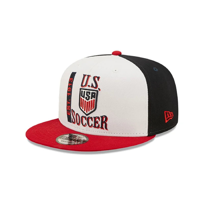 Personalized Hat For Player Participation-Men's New Era USA 9Fifty Retro Sport Snapback